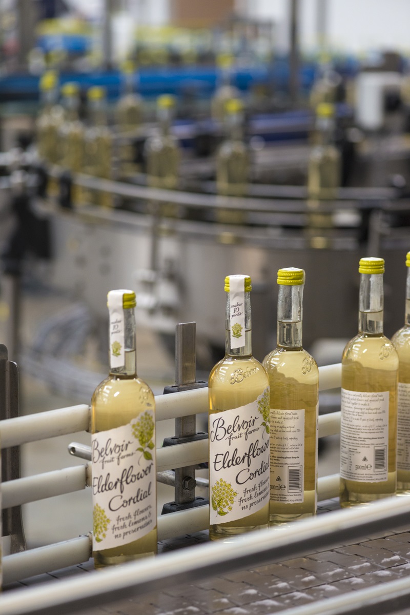 corrugated packaging for Belvoir Drinks