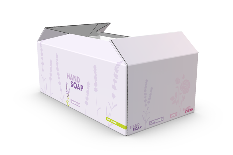 E-commerce Bottom Lid Folded